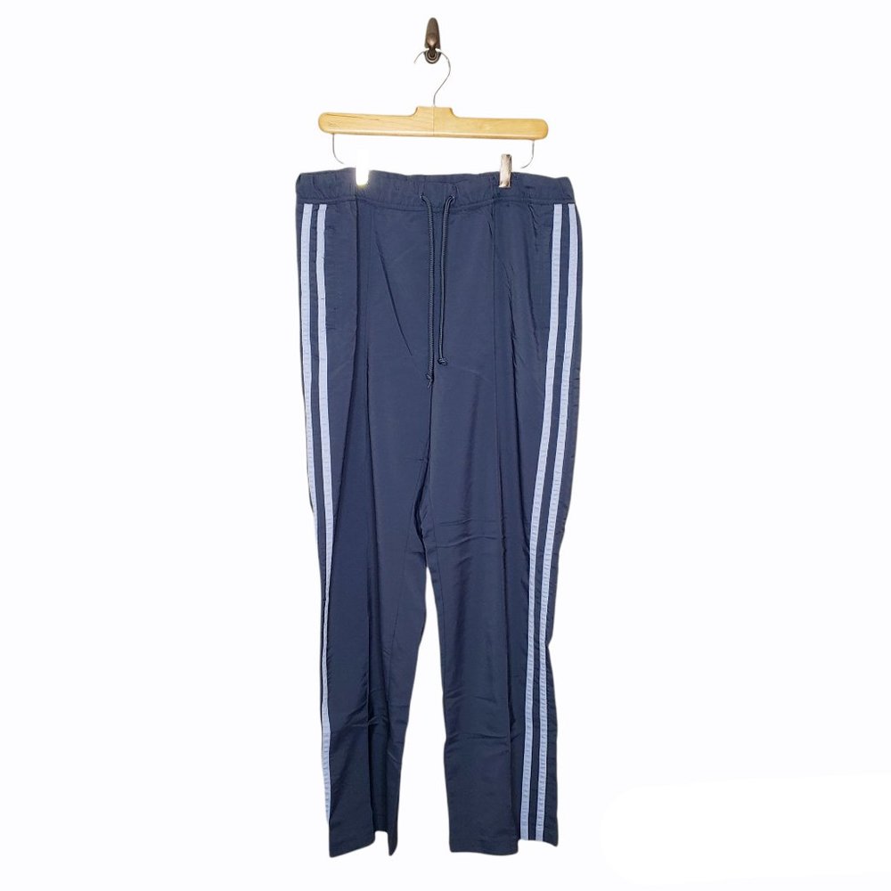 GAP Factory Woven Nylon Blend Navy Track Pant XL